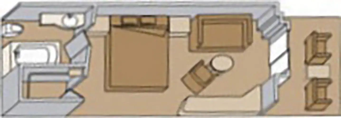 AA Каюта с балконом